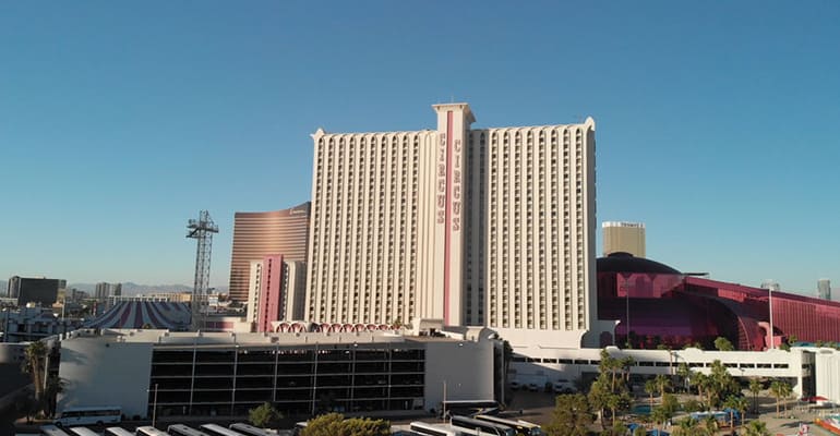 The cheaper hotel section at Circus Circus Las Vegas. The most affordable hotel on the Las Vegas Strip. 