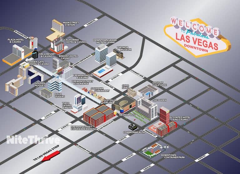 vegas strip casinos map