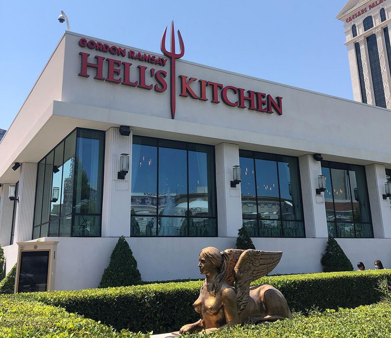 Hell's Kitchen in Vegas by Chef Gordon Ramsay.  
