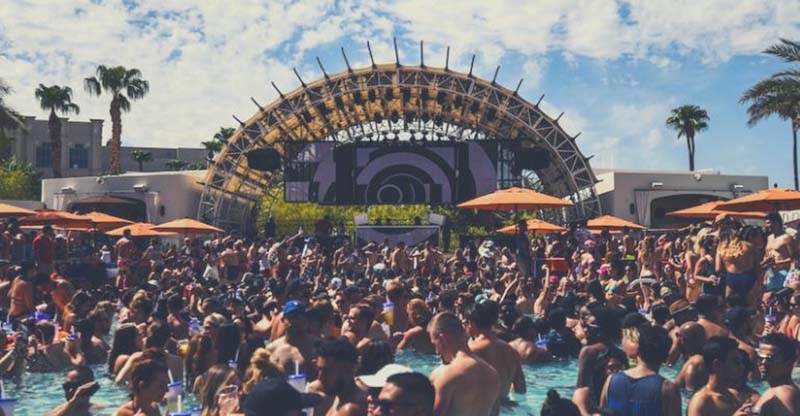 Pool party hosted at Daylight Beach Club in Las Vegas.