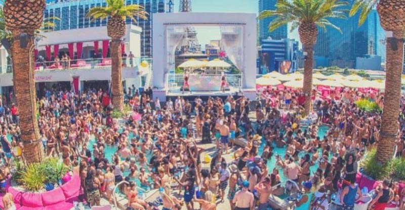 Hip hop pool party at Drai's Beach Club in Las Vegas.