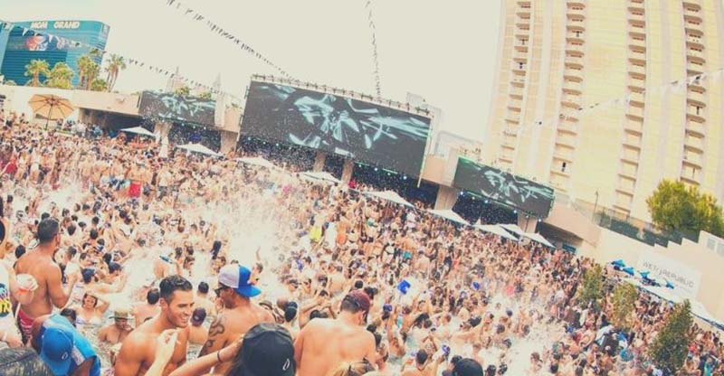 Wet Republic pool party in Las Vegas.