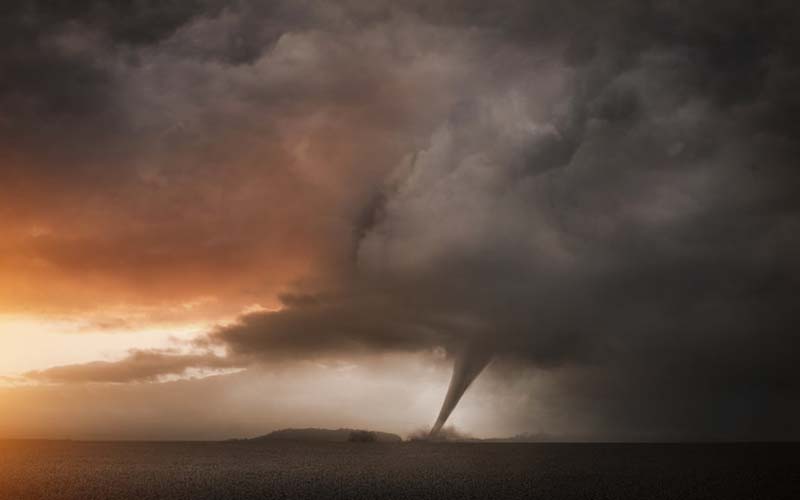 Tornado in Las Vegas, Nevada.