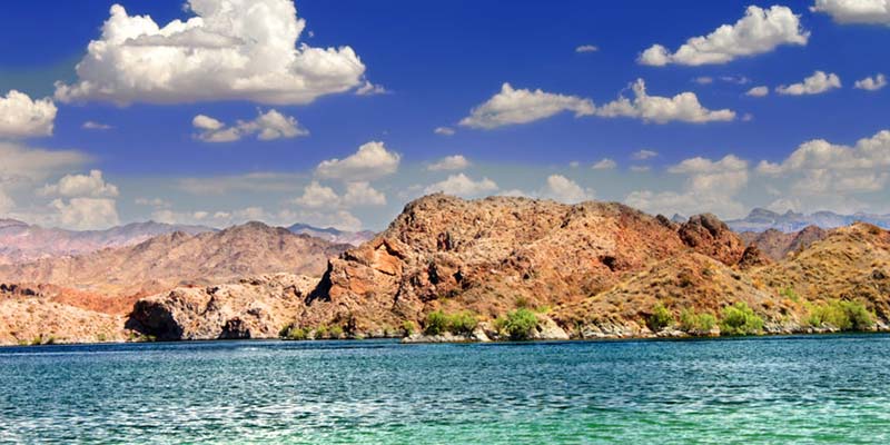 Lake Mohave reservoir on the Colorado River.