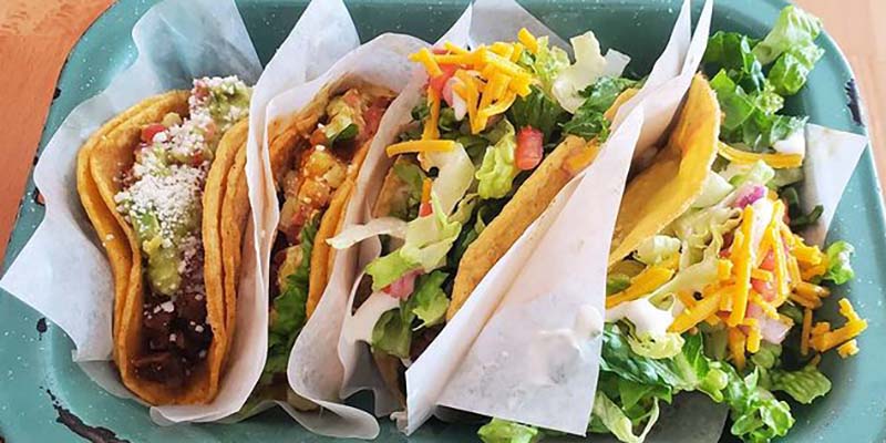 Vegan tacos at Tacotarian in Vegas. 