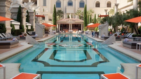 Venus European Pool Lounge at Caesars Palace